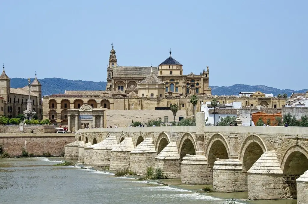 Mosque and bridge in Cordoba, Spain