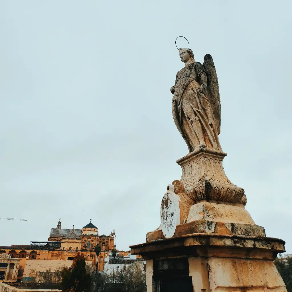 Statue of an angel in Cordoba, Spain
