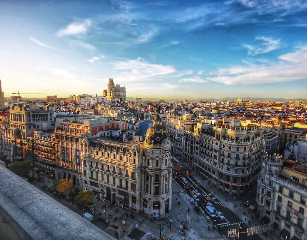 Madrid under the blue sky